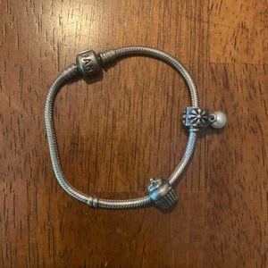 Pandora Bracelet with 2 Charms